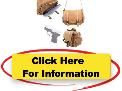 Options DURAGADGET Kahr Arms CM9 Handgun Carry / Storage Bag Deluxe Canvas Shoulder Bag in Tan Brown with Adjustable Shoulder Strap for Kahr Arms CM9 Pistol